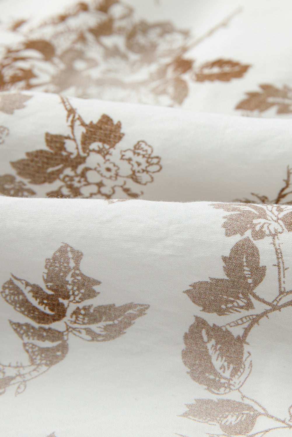 Khaki Floral Puff Sleeve V Neck Buttoned Front Maxi Dress