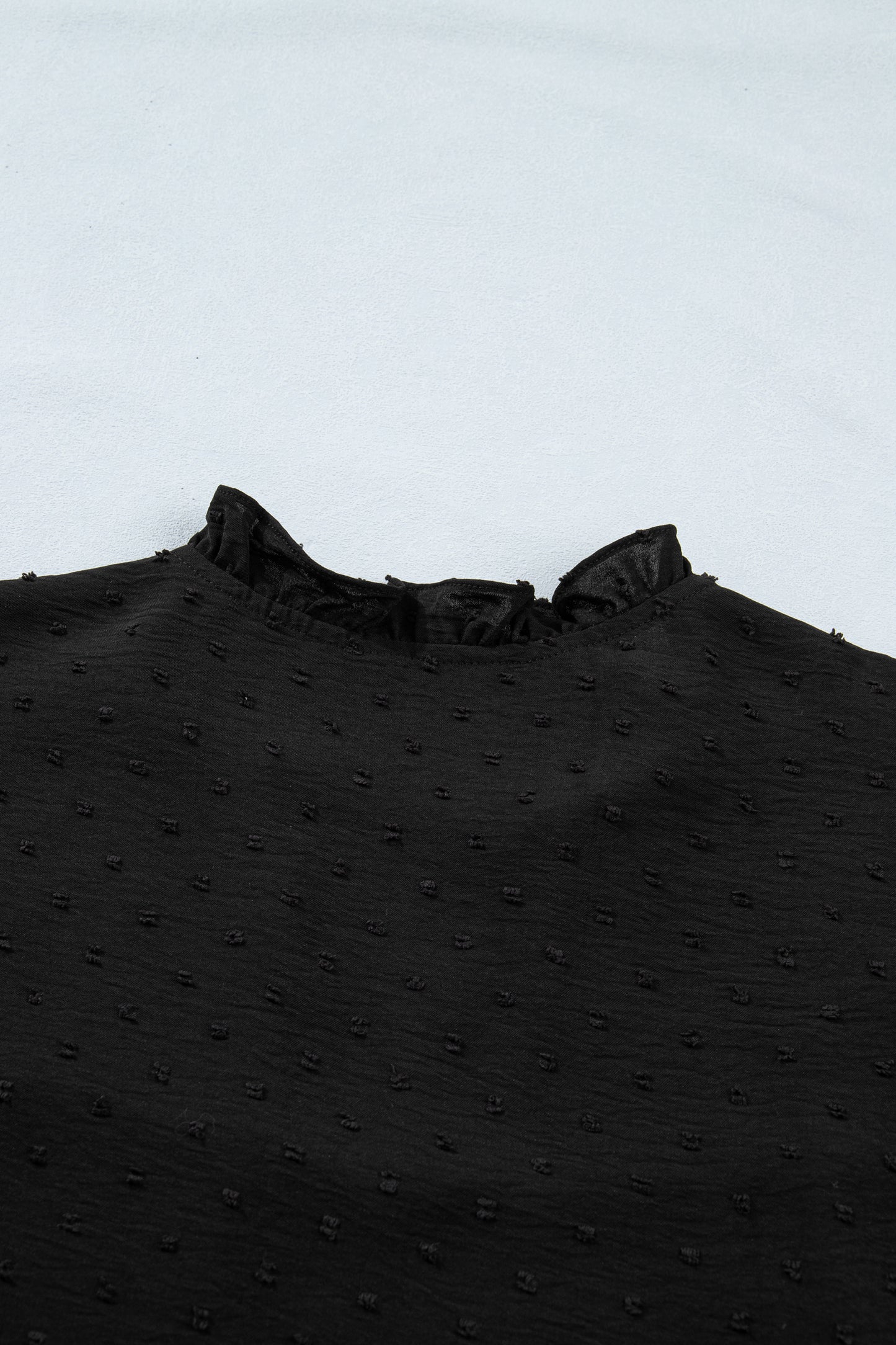 White Plus Size Swiss Dot Ruffle Lace Trim V Neck Tank Top