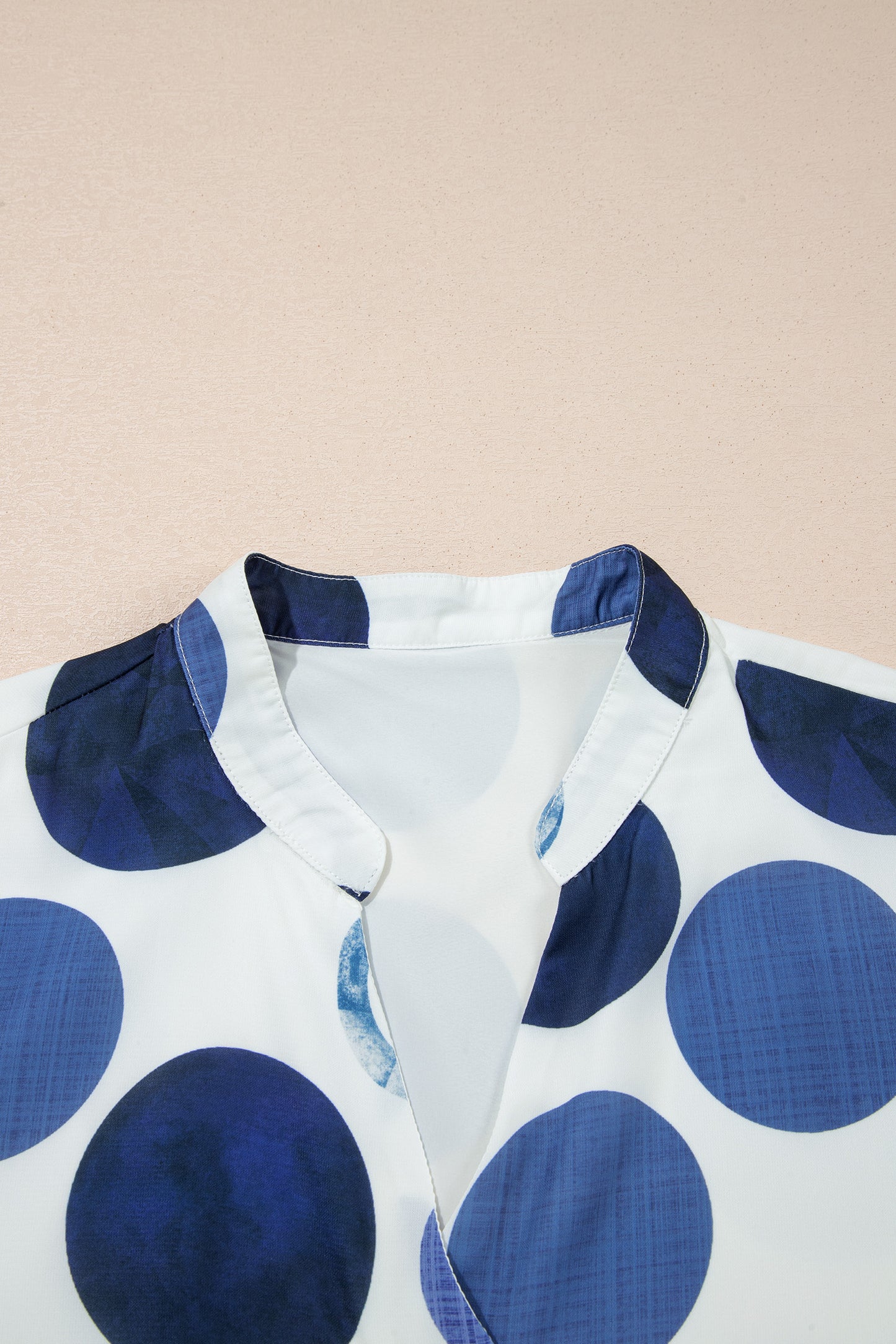 Polka Dot Mini Dress Shift V Neck Summer Dress