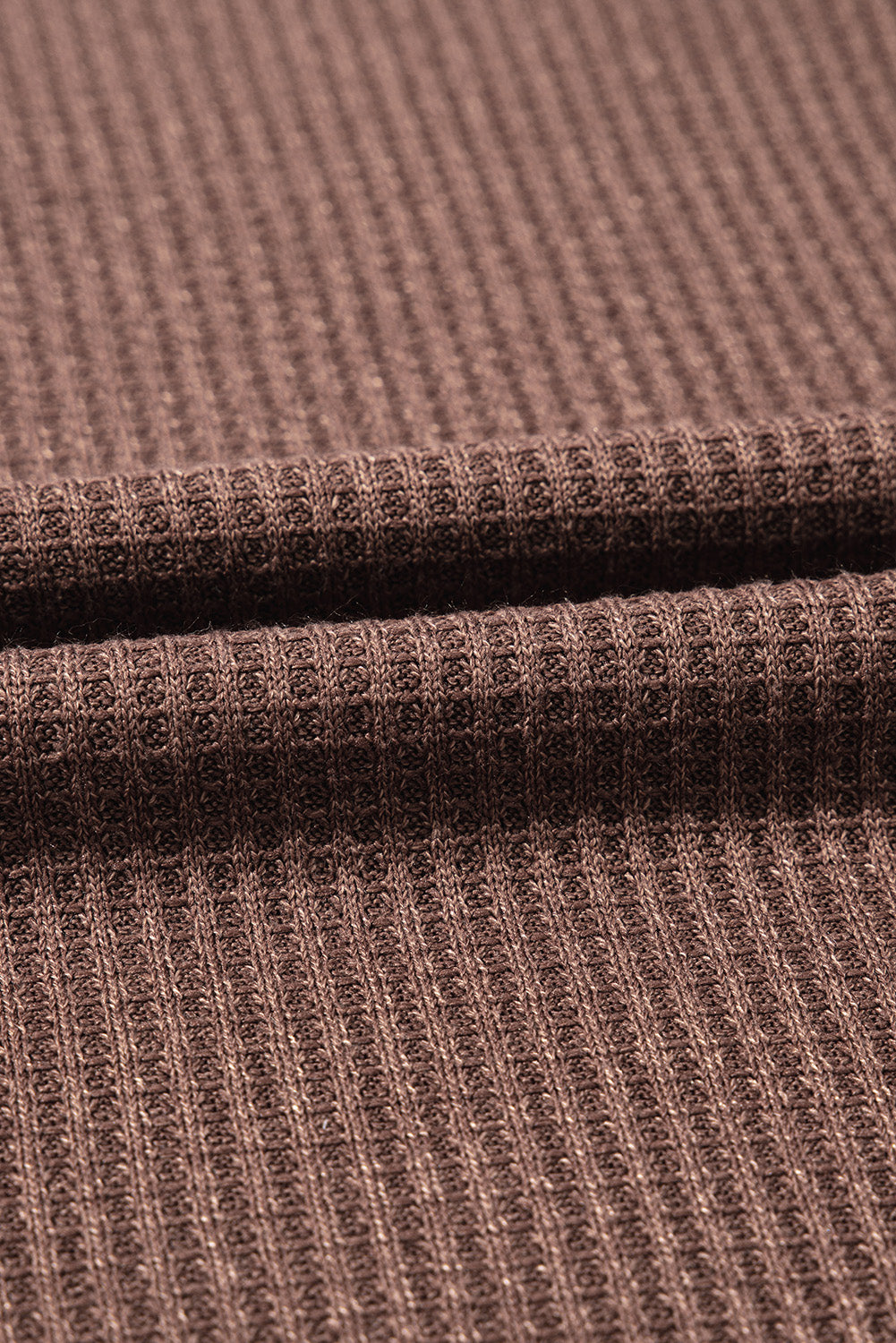 Ashleigh Blue Ruffled Floral Sleeve Patchwork Waffle Knit O Neck Blouse