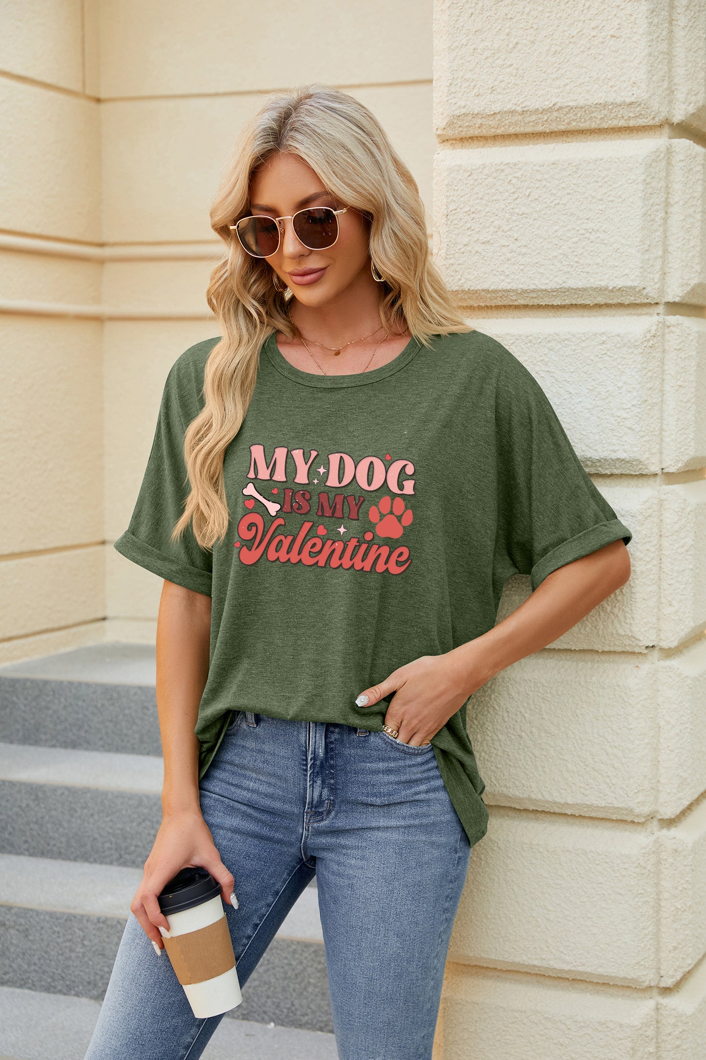 Valentine's Day Pet Lover Valentine Graphic T Shirt