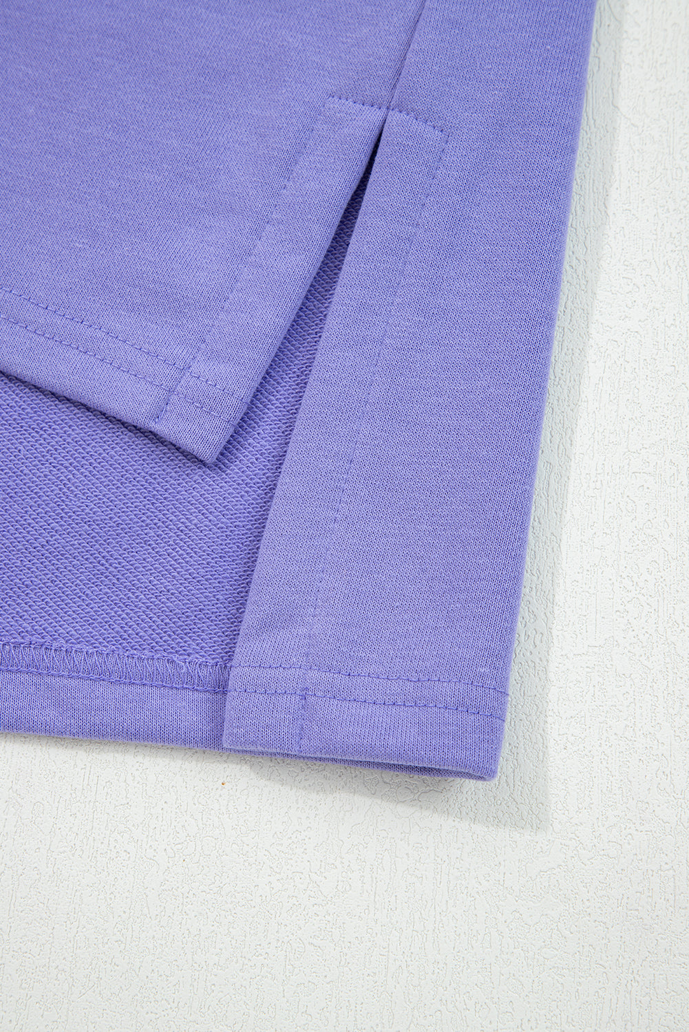 Peach Blossom Floral Applique Baggy Pullover Sweatshirt