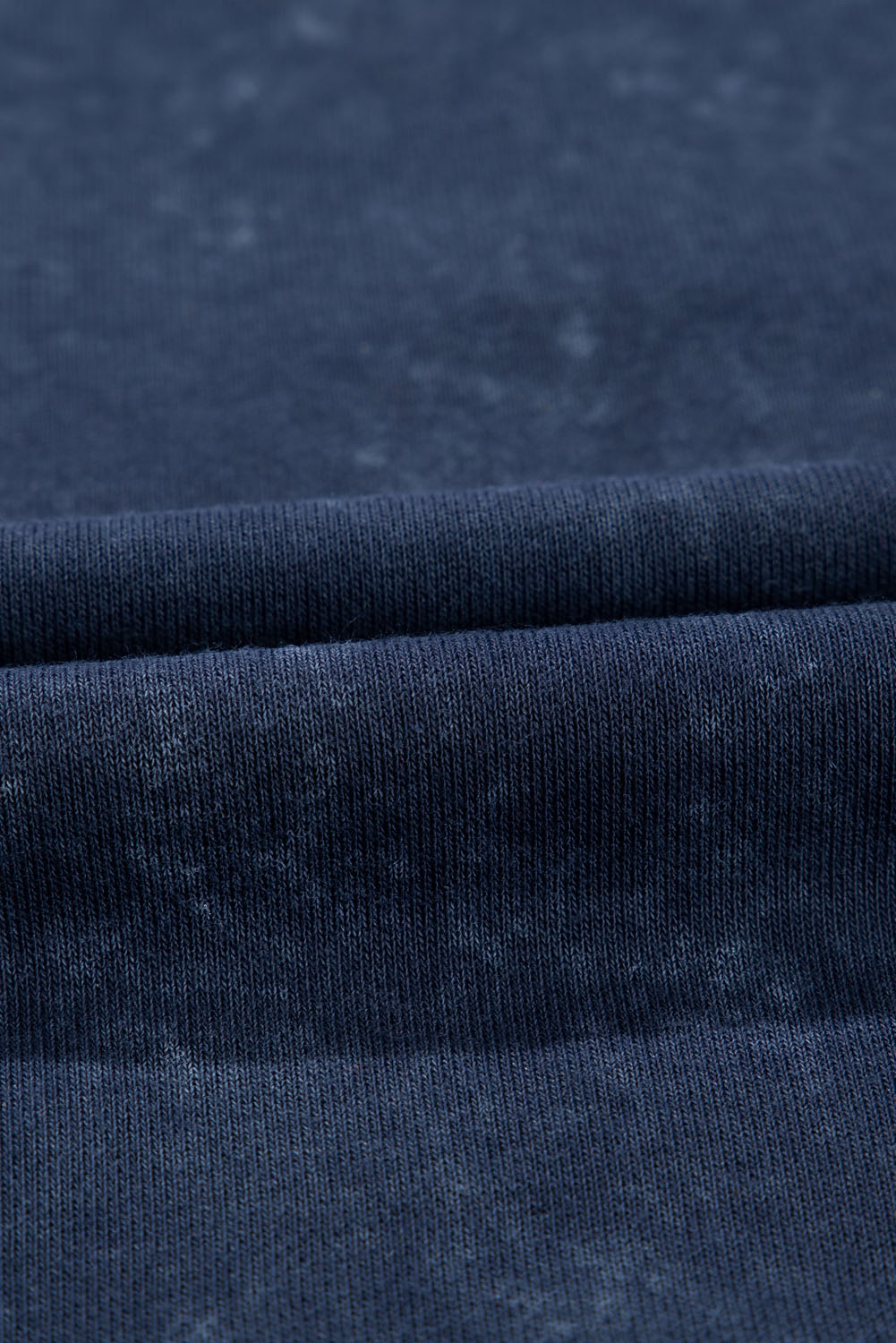 Gray Washed Snap Buttons Lantern Sleeve Pullover Sweatshirt