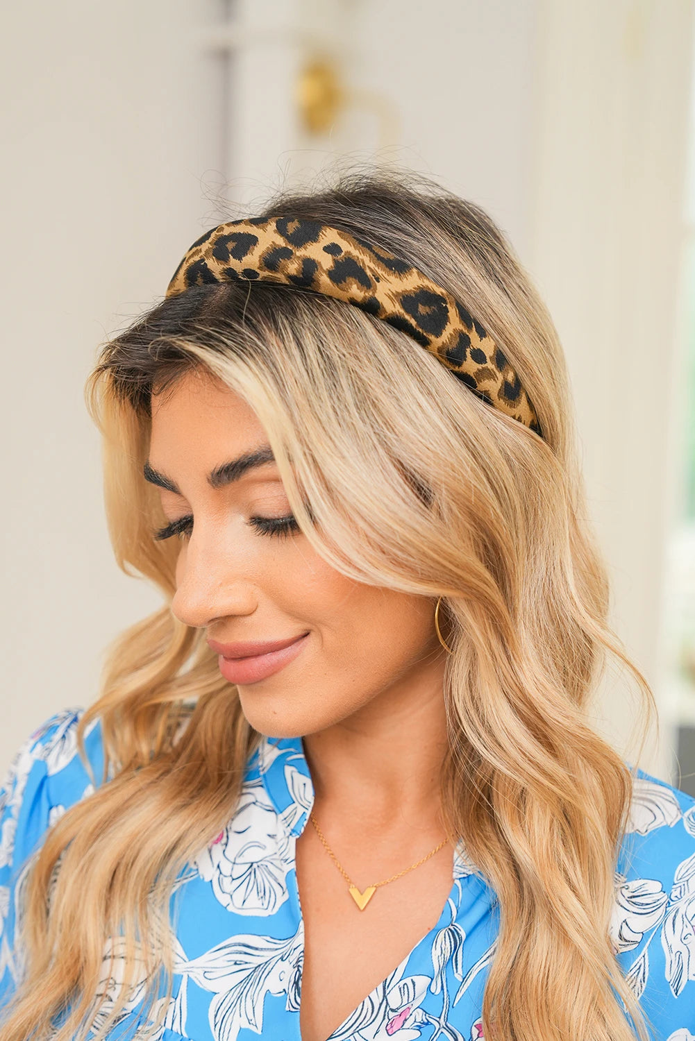 Thai Curry Leopard Print Cloth Lightweight Thick Headband