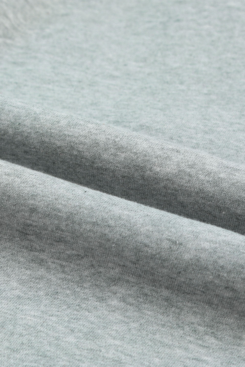 Grey Zip Up Stand Collar Slouchy Two-piece Outfit