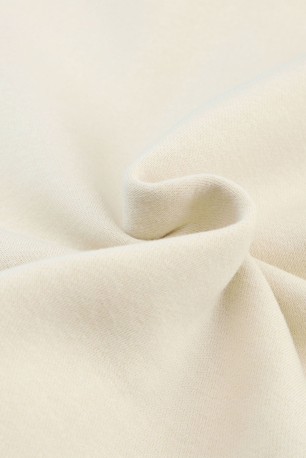 White Zip Up Stand Collar Slouchy Two-piece Outfit