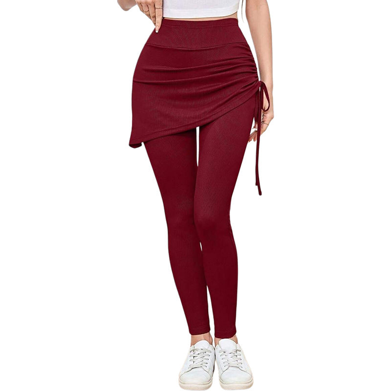 High Waist Skirted Leggings Tummy Control Yoga Pants