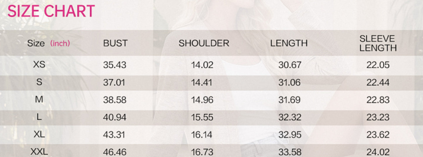 Open Front Cardigan Lightweight Knit Long Sleeve Top