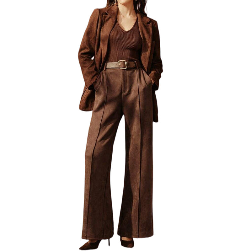 Women's High Waist Wide Leg Dress Pants Vintage Workwear
