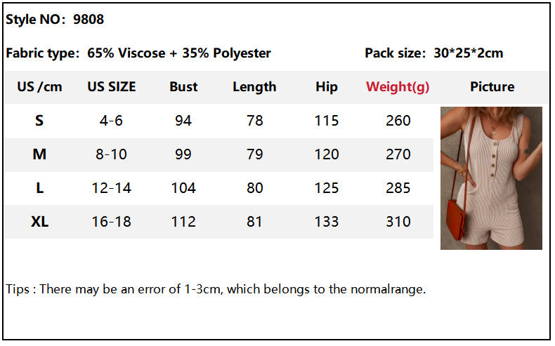 High Stretch Clashing Color Stripe Sleeveless Vest Jumpsuit