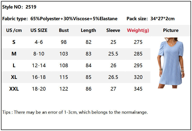 2025 Summer Clashing Color Twisted Stripes Bubble Sleeve Midi Dresses