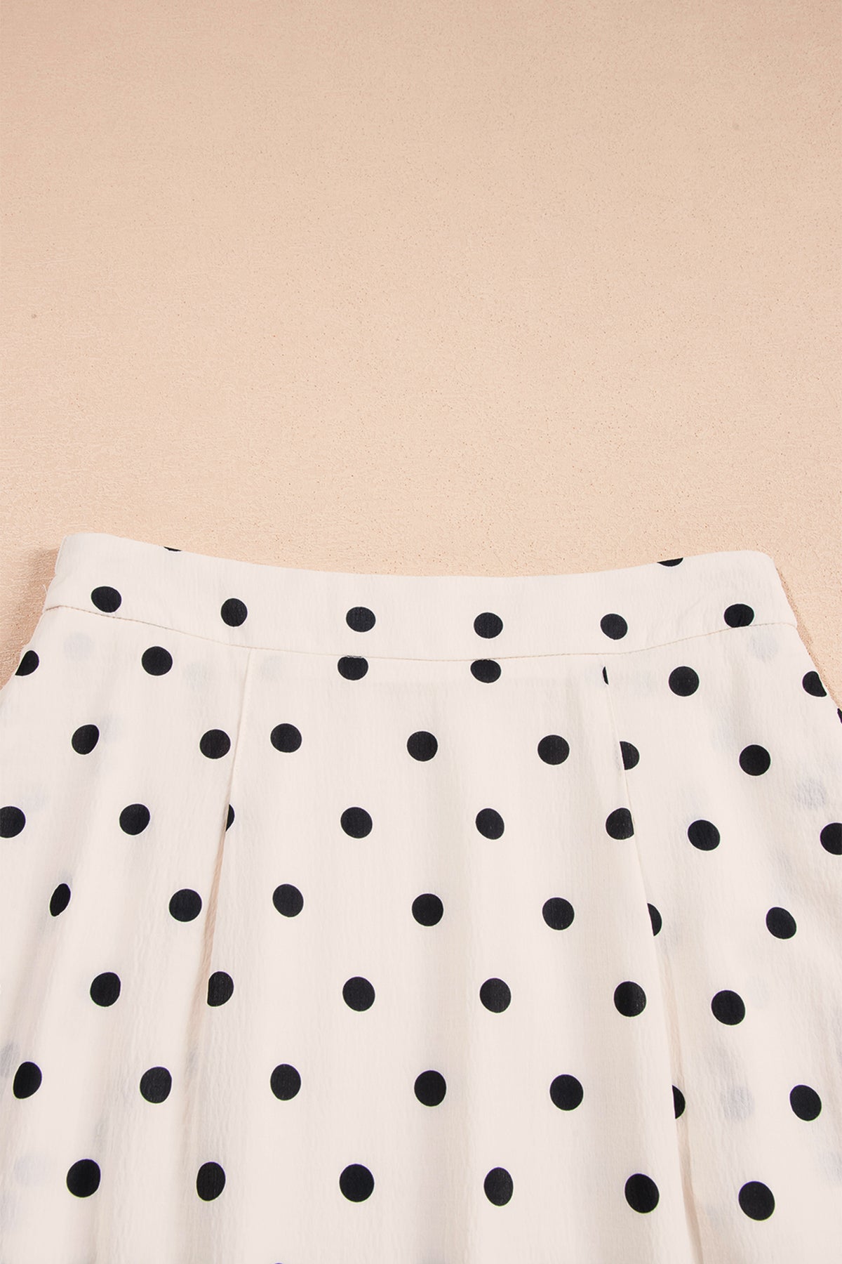 Polka Dot Maxi Skirt Side Slit Vacation Skirt