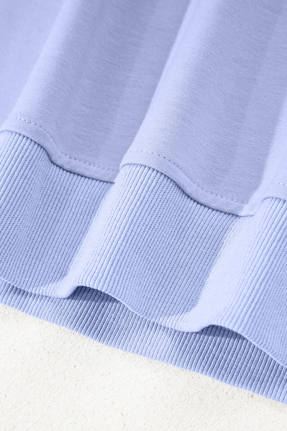 Beau Blue Floral Patched Half Sleeve Tunic Top