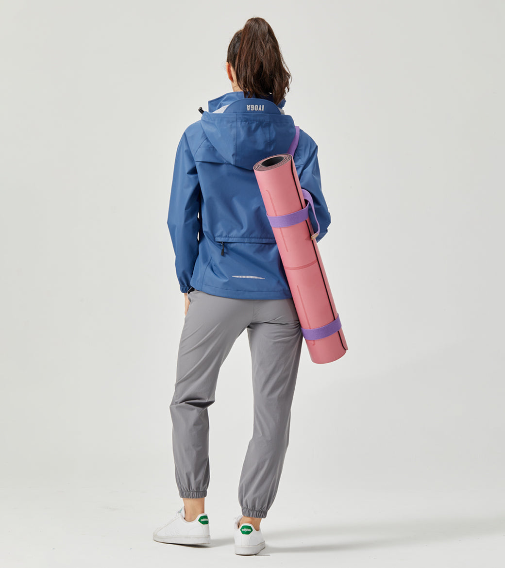 LOVESOFT Women's Blue Outdoor Jacket Waterproof Windproof Warm Jacket