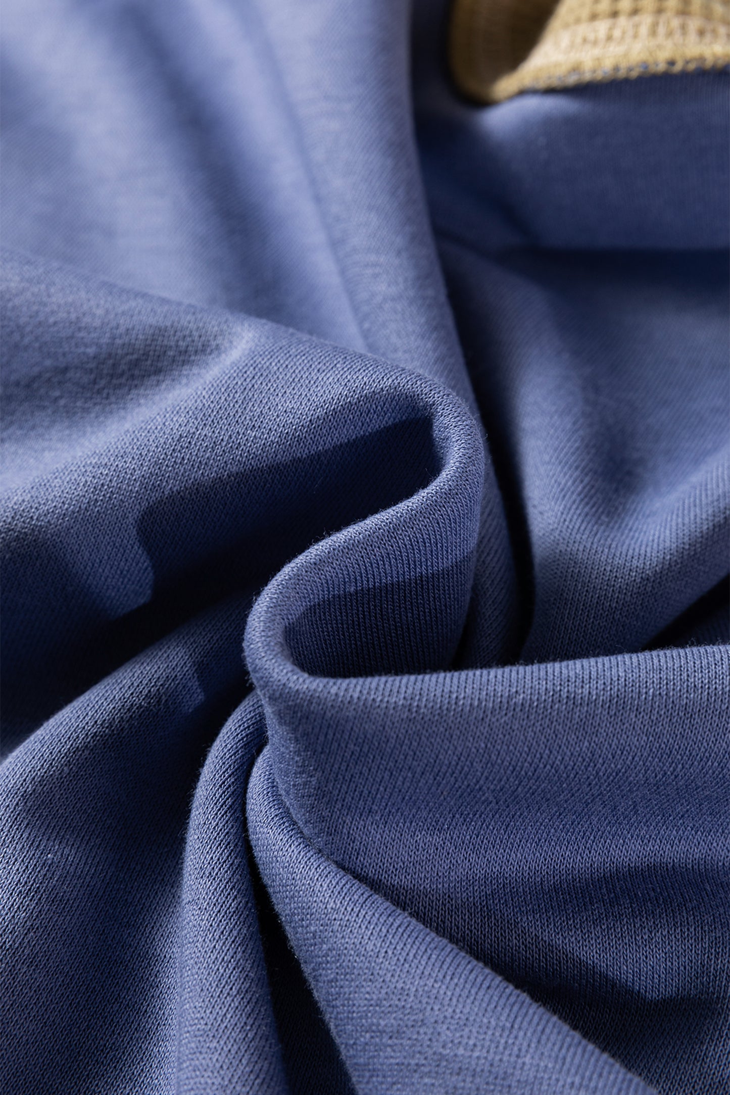 Color Block Mix Texture Waffle Patchwork Oversize Sweatshirt