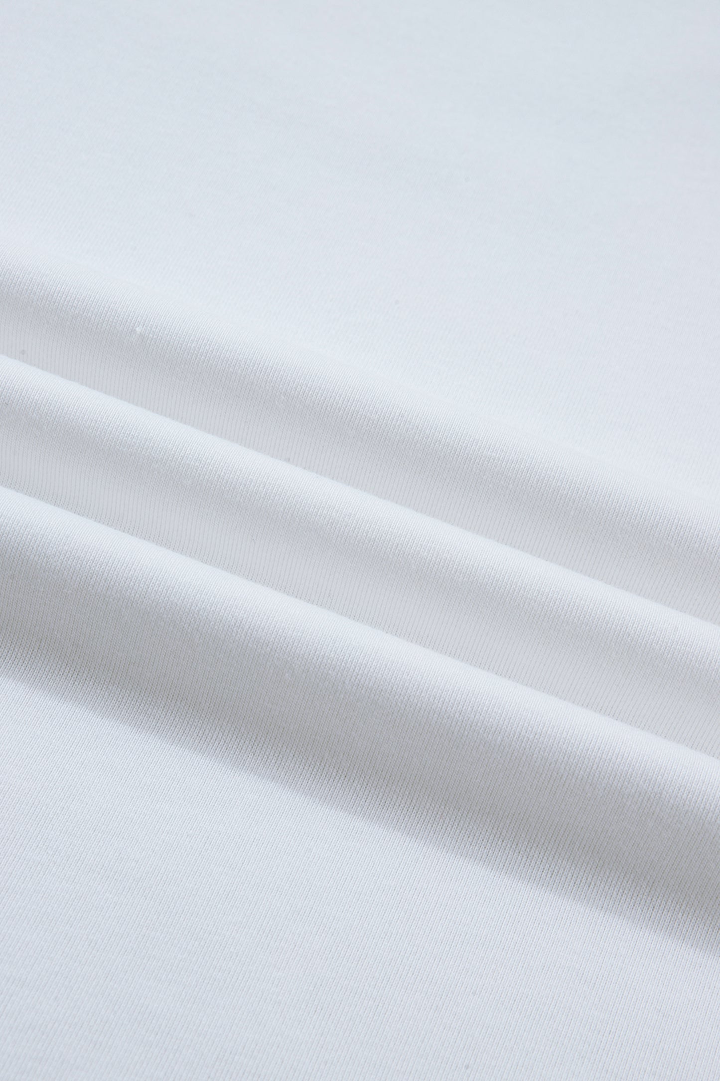 White Solid Color Dropped Shoulder Long Sleeve Top