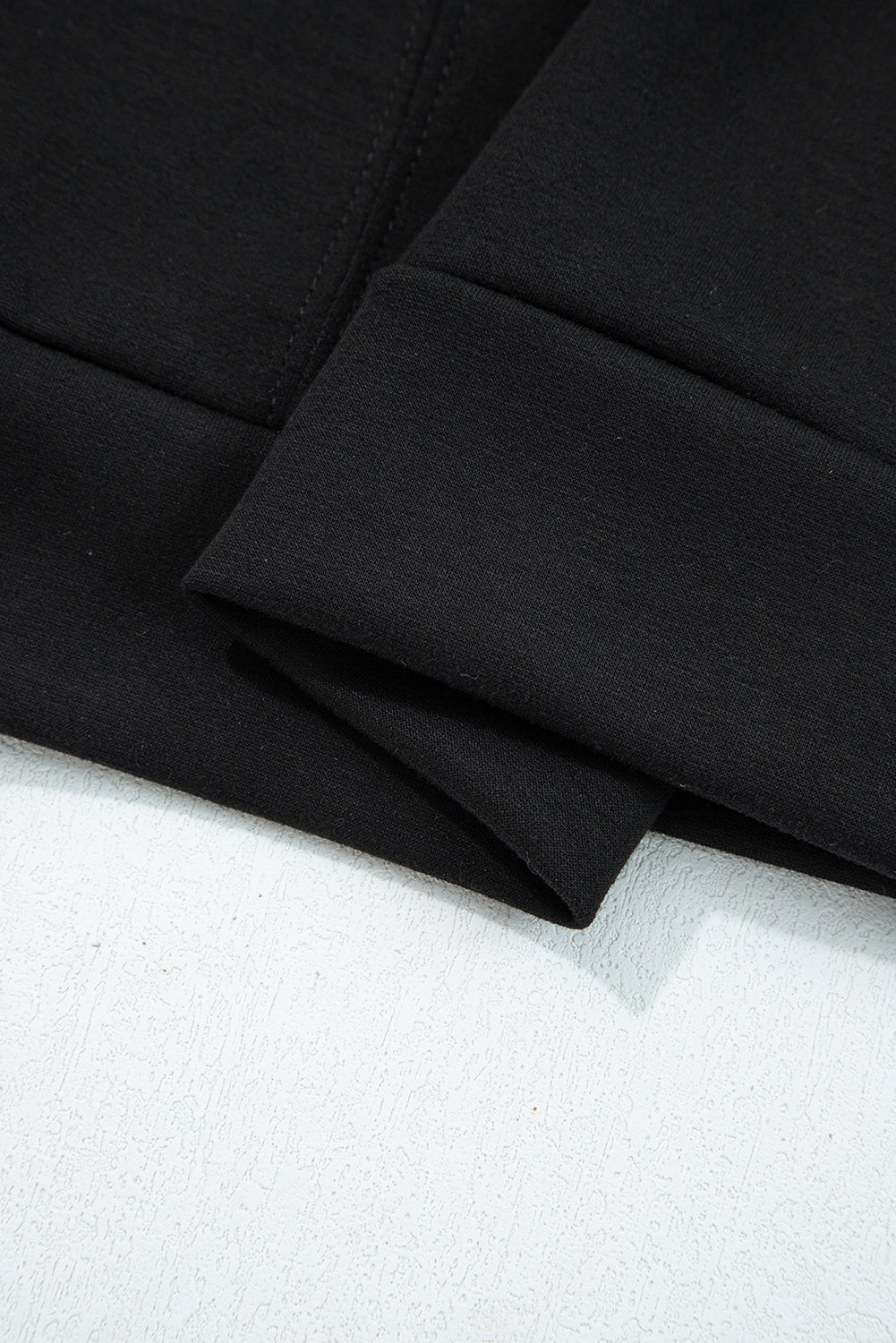 Goat Zip Collar Long Sleeve Top Drawstring Pants Set