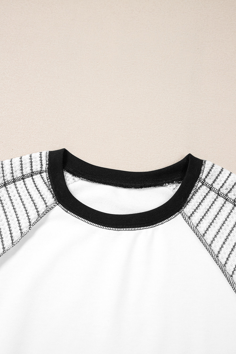 Back to School Striped Raglan Sleeve Graphic Top