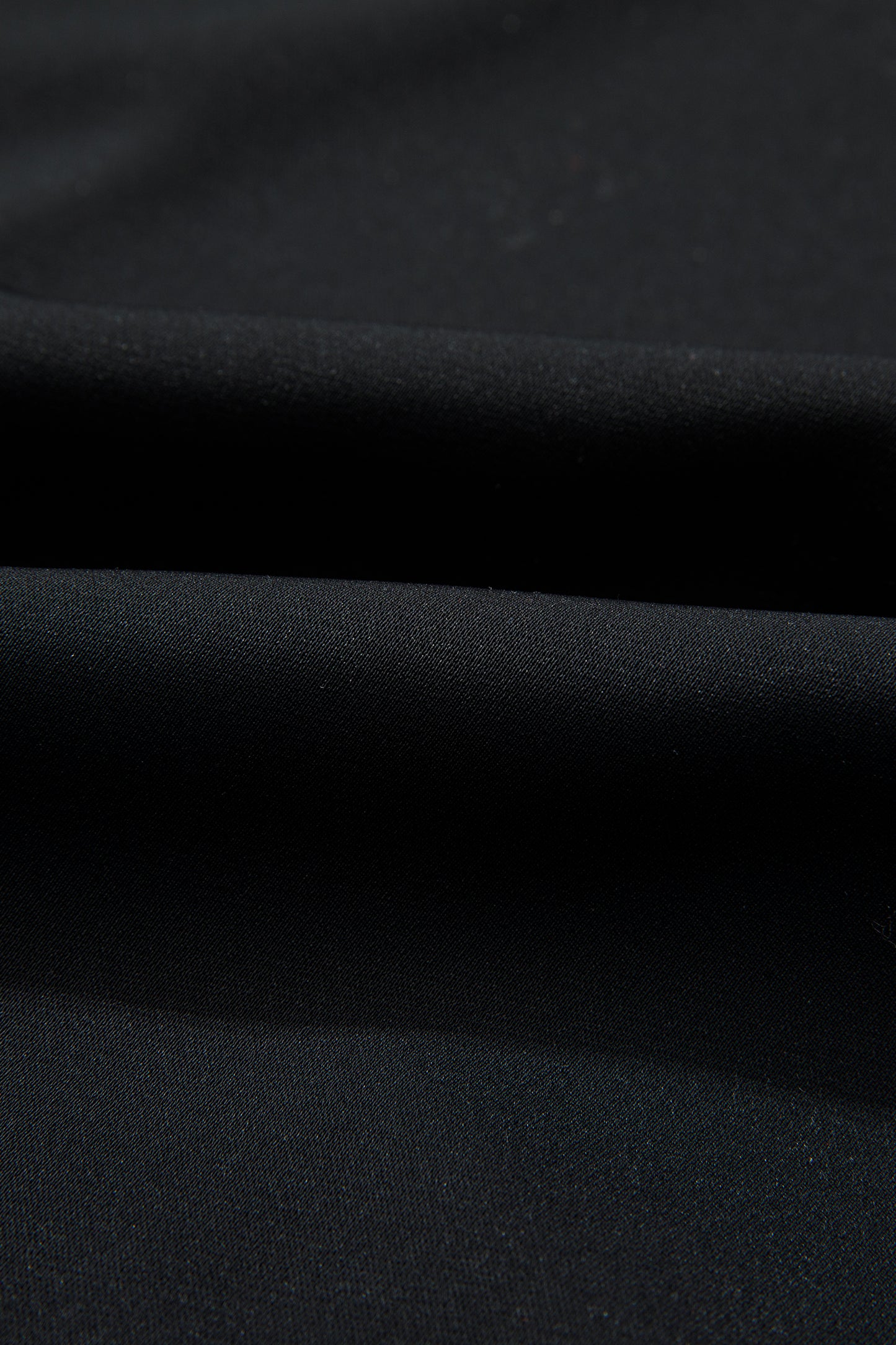 Black Plus Size Leopard Patchwork V Neck 3/4 Sleeve Ruffle Hem Mini Dress