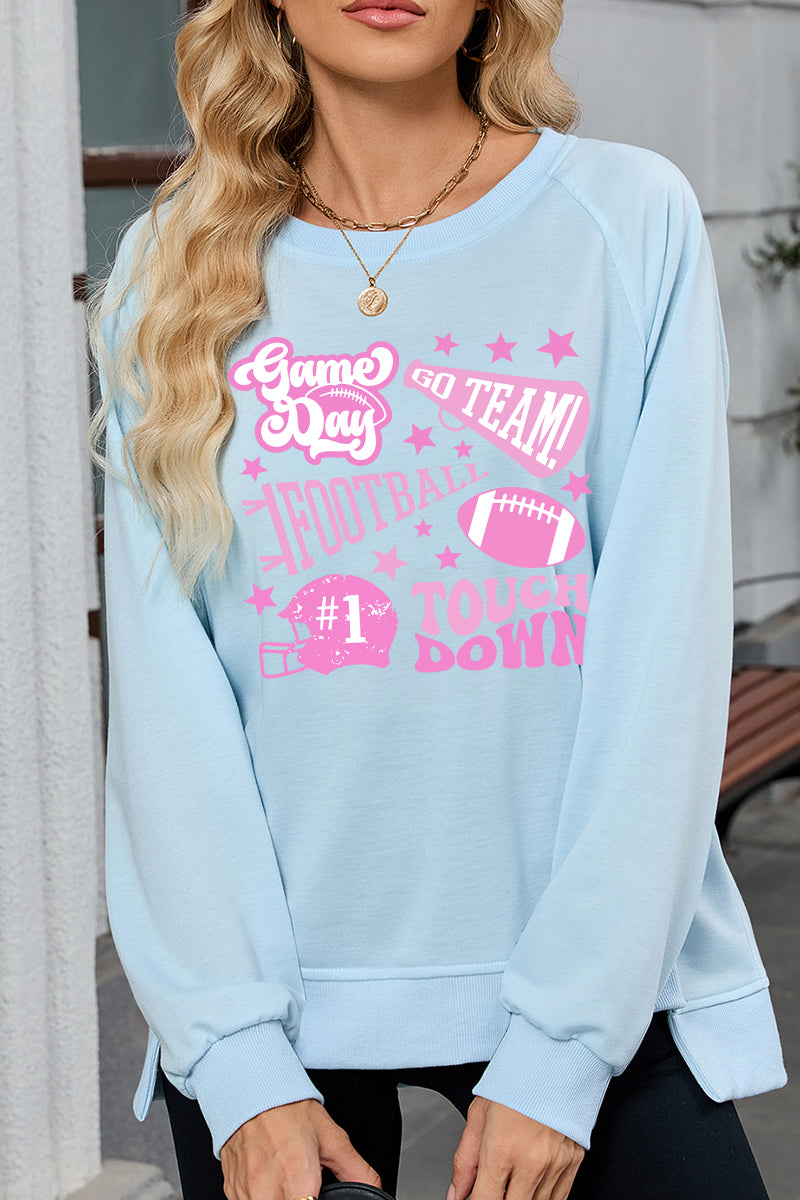 Football Sweatshirt Casual Game Day Spirit Top