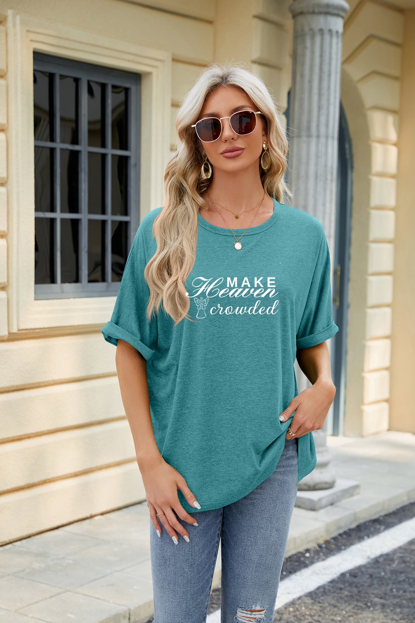 Easter Faith Graphic Casual Loose Fit T Shirt