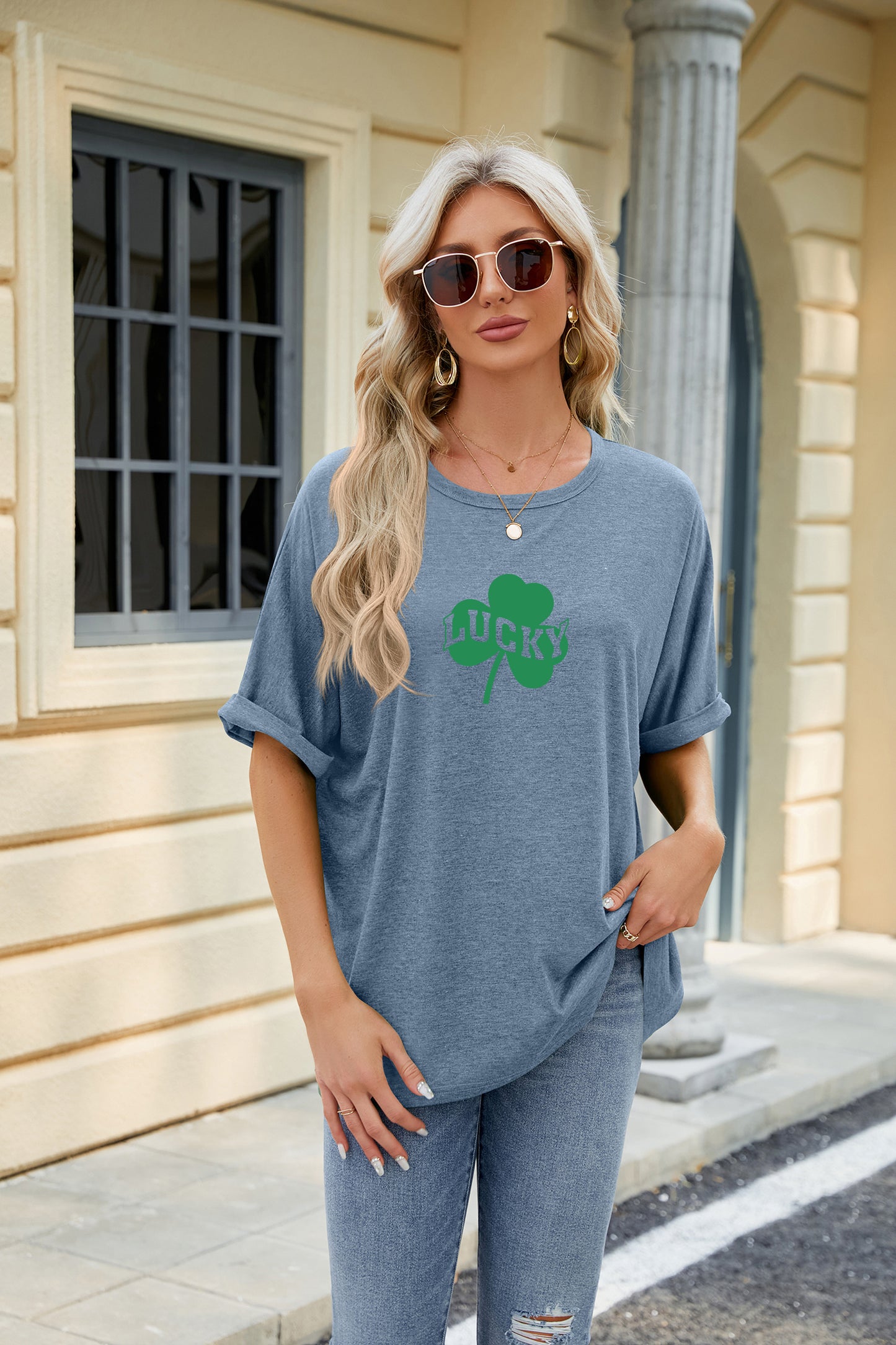 St Patrick’s Day Lucky Shamrock Graphic Tee