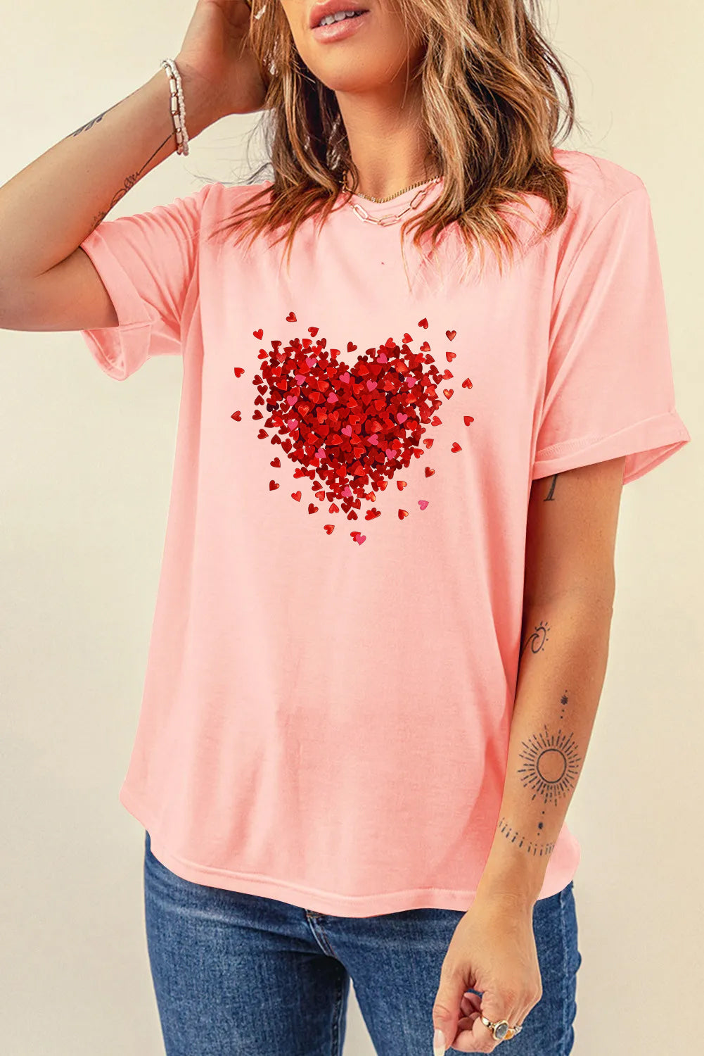 Valentine’s Day Red Heart Graphic Tee