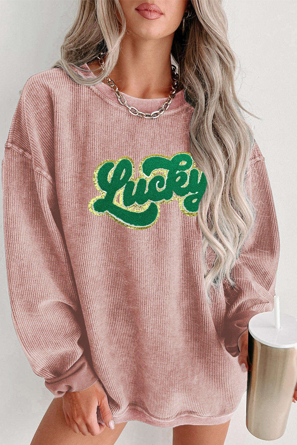 Saint Patrick’s Day Green Sequin Lucky Sweatshirt