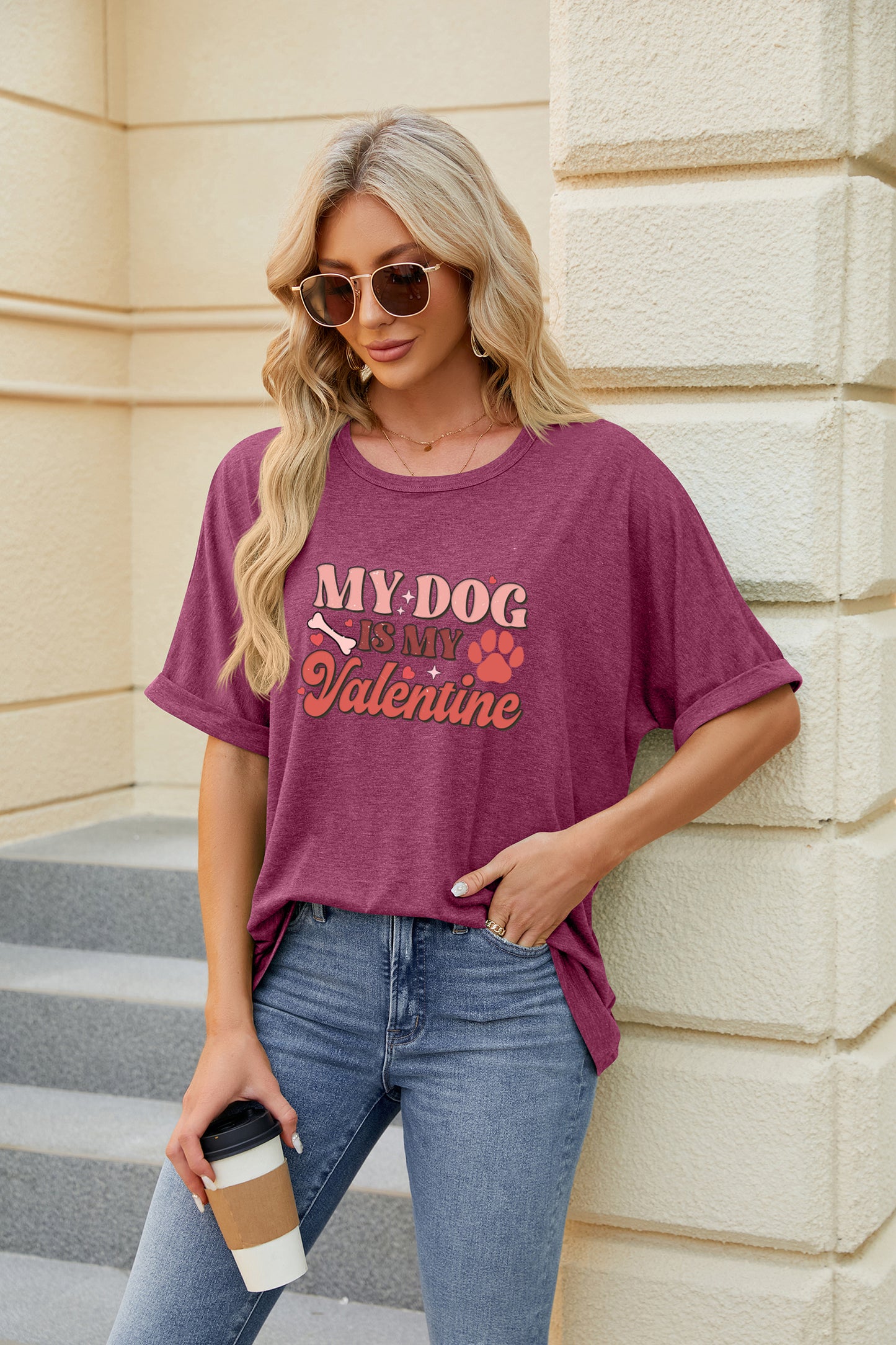 Valentine's Day Pet Lover Valentine Graphic T Shirt