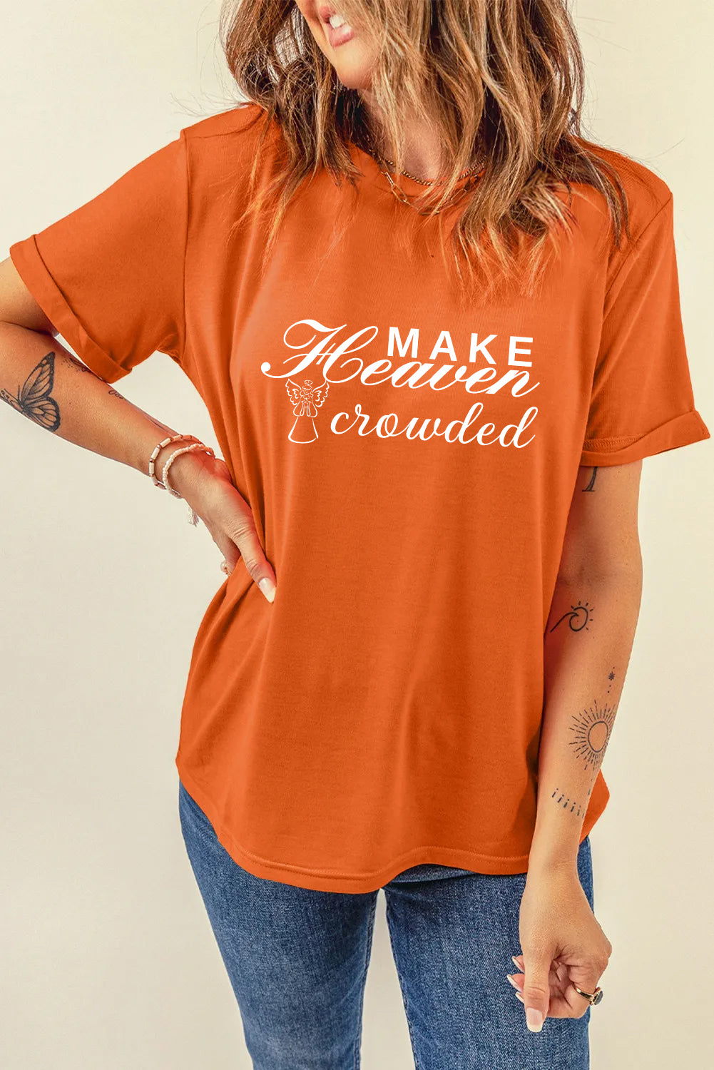 Easter Make Heaven Crowded Faith Graphic T Shirt