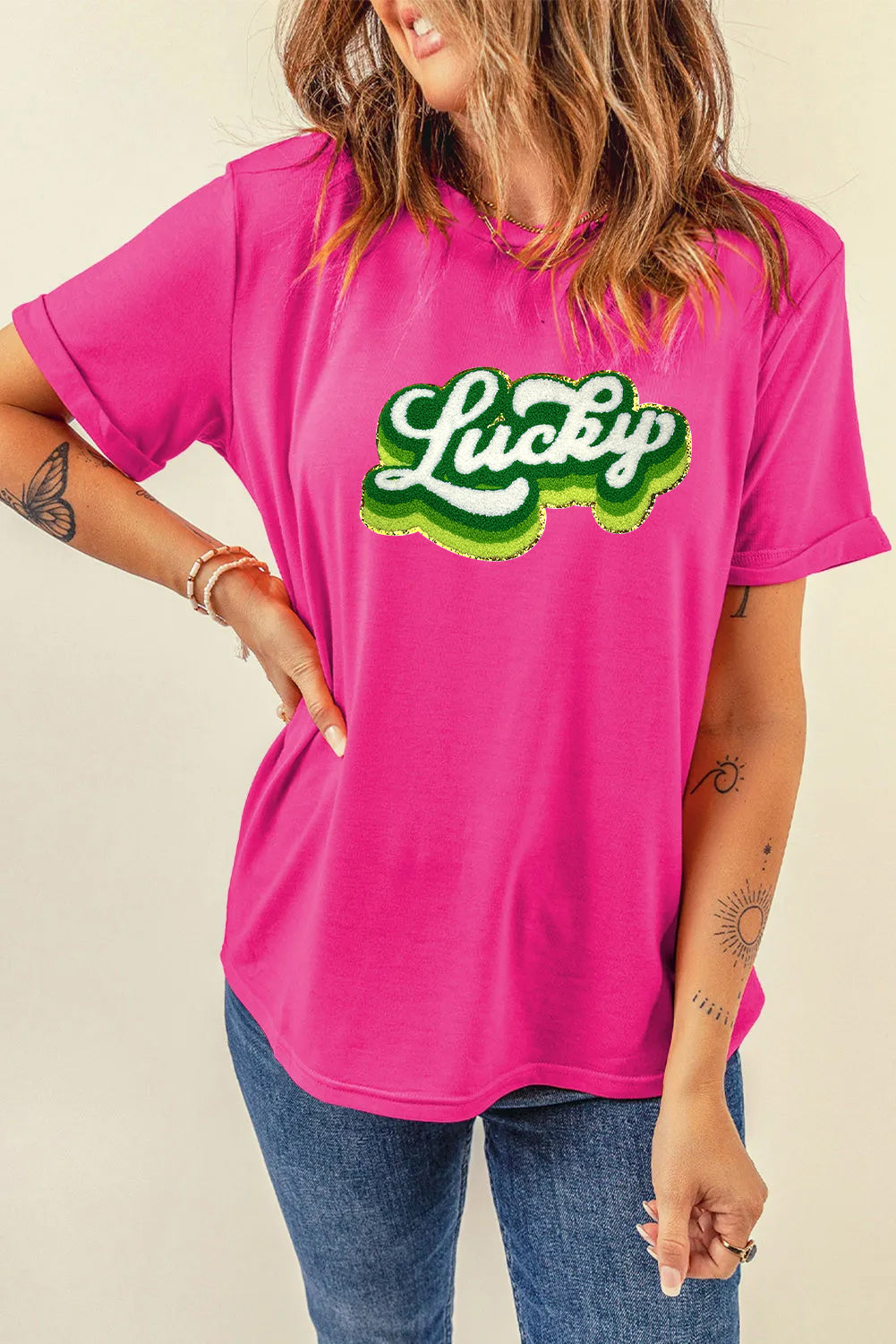 Saint Patrick’s Day Lucky Graphic T Shirt for Women