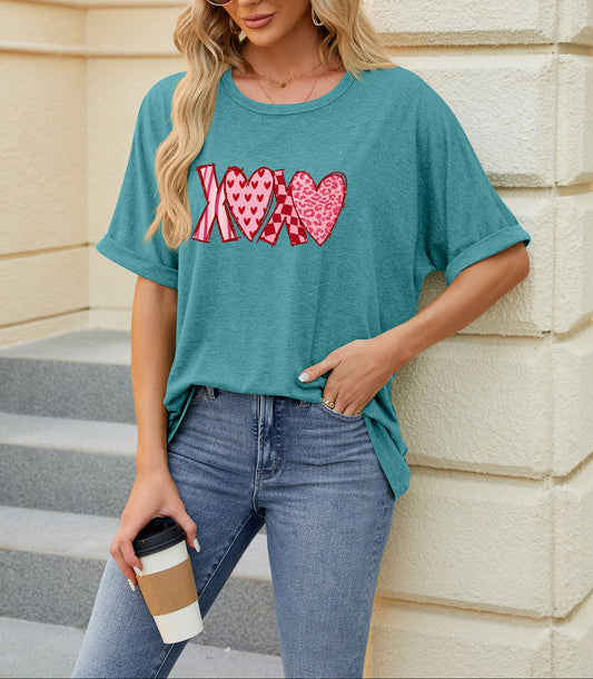 Valentine's Day XOXO Heart Everyday T Shirt