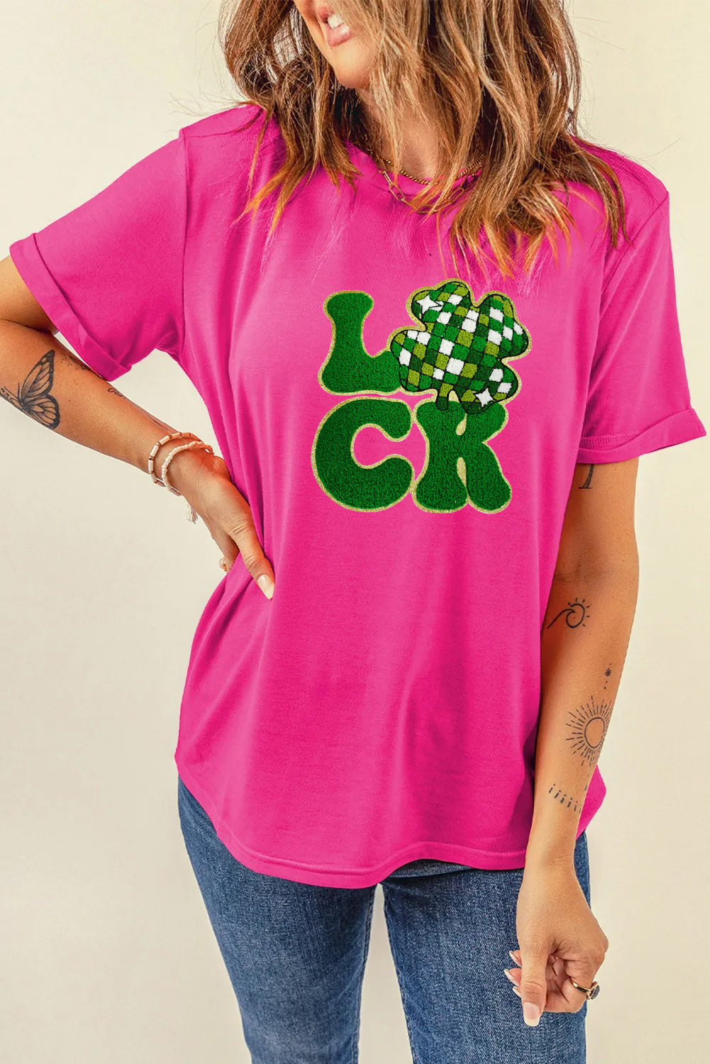 Saint Patrick’s Day Lucky Clover Graphic T Shirt