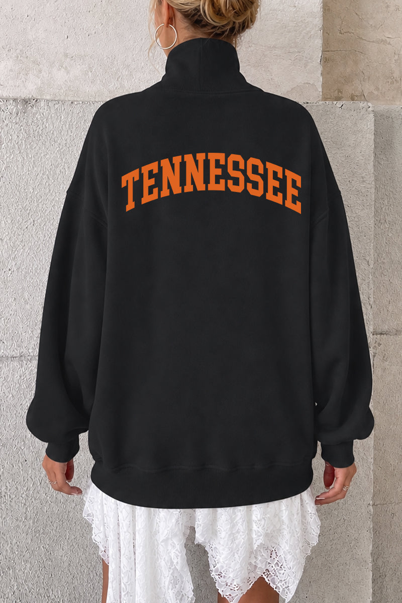 Game Day Sweatshirt Oversized Collegiate State Letter Pullover