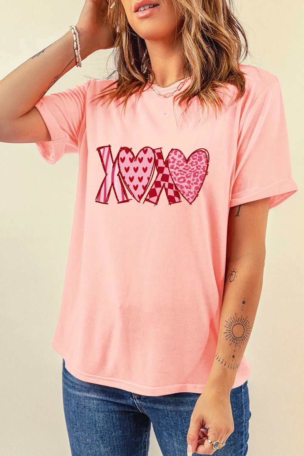 Valentine’s Day XOXO Heart Graphic Tee
