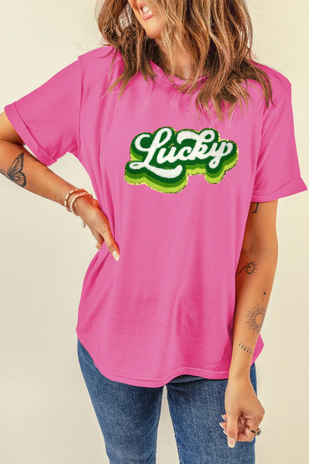 Saint Patrick’s Day Lucky Graphic T Shirt for Women