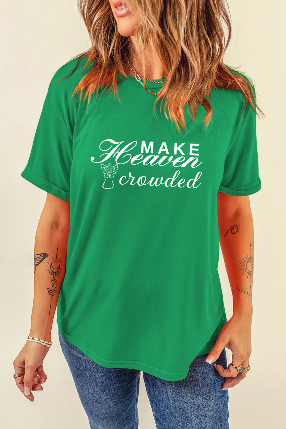 Easter Make Heaven Crowded Faith Graphic T Shirt