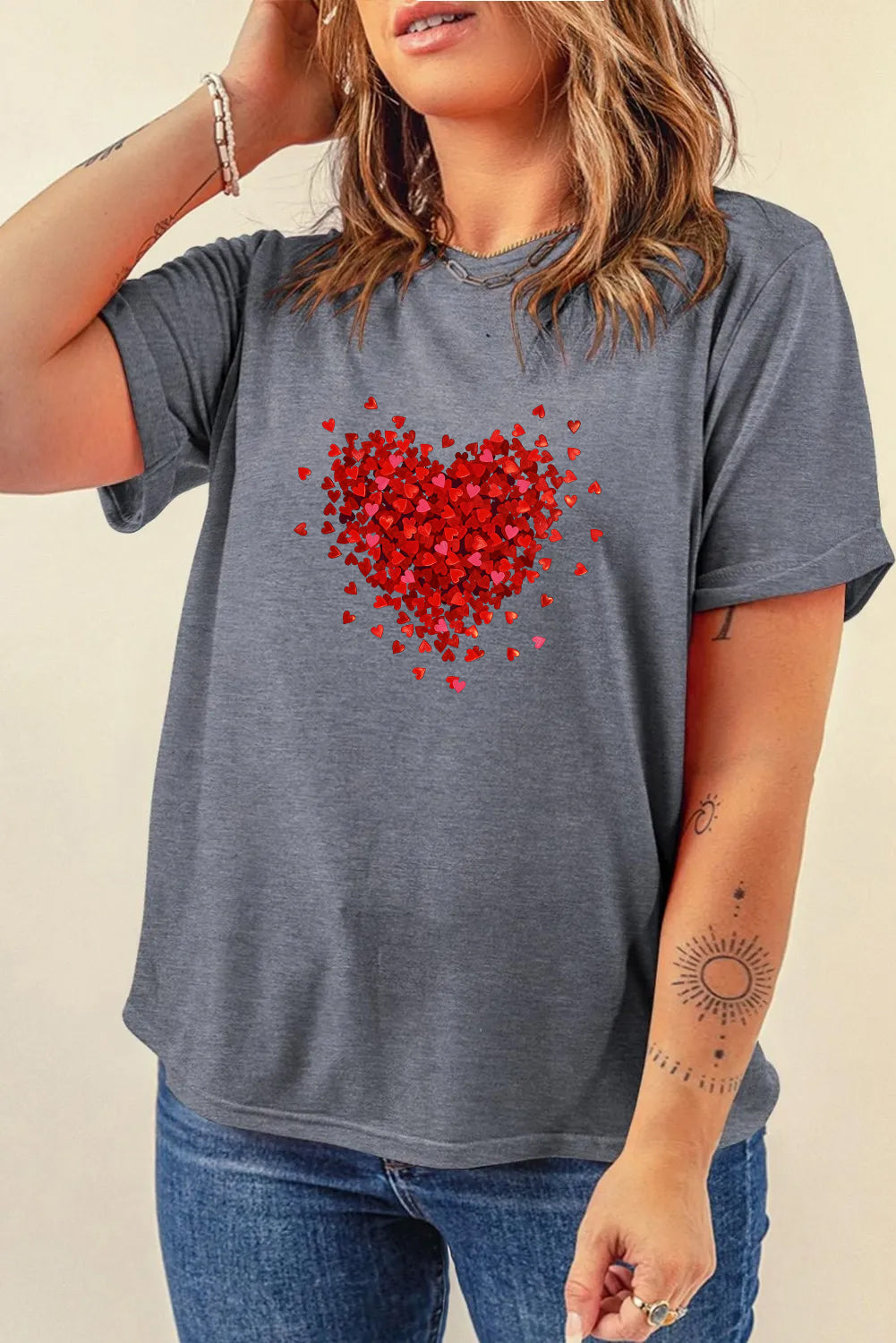 Valentine’s Day Red Heart Graphic Tee