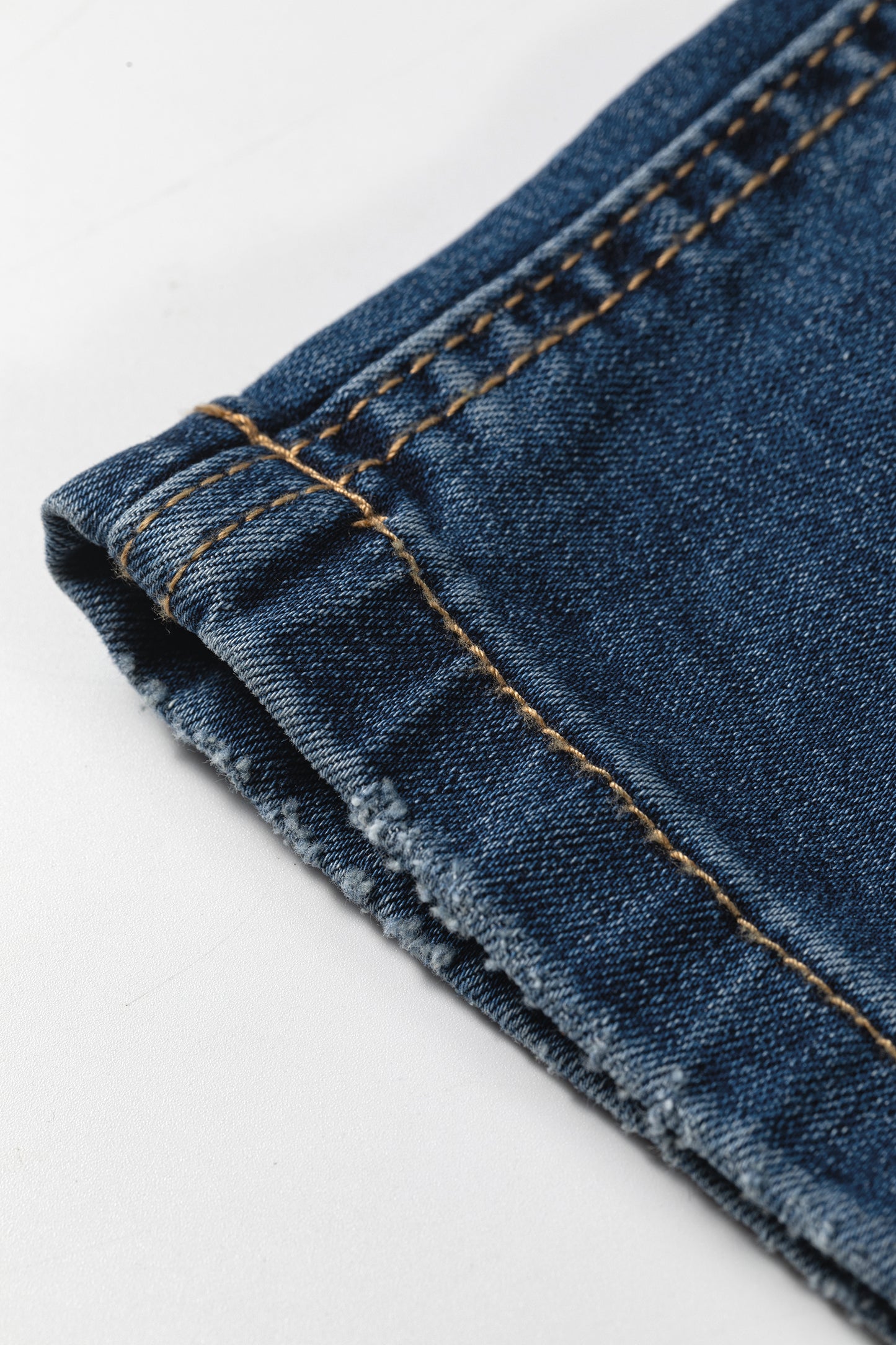 Ashleigh Blue Acid Washed Straight Leg Full Length Casual Jeans