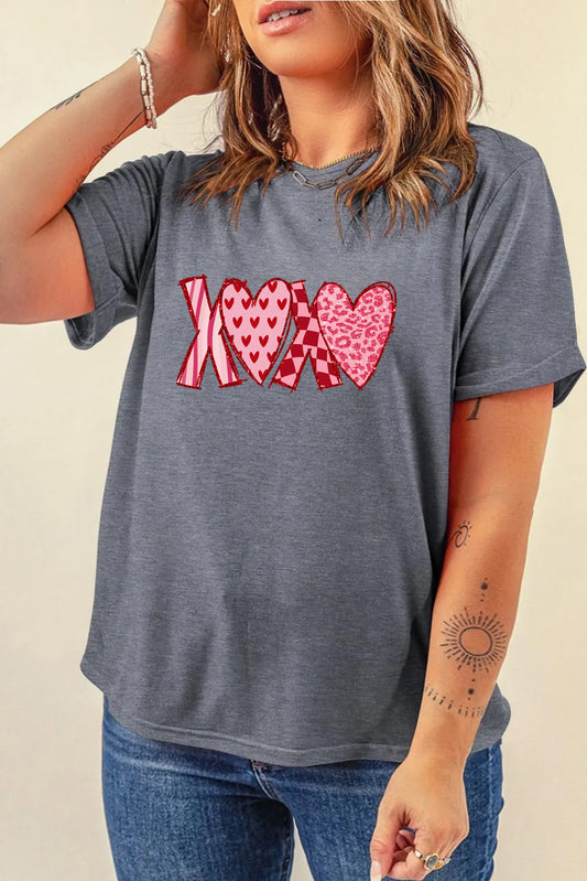 Valentine’s Day XOXO Heart Graphic Tee