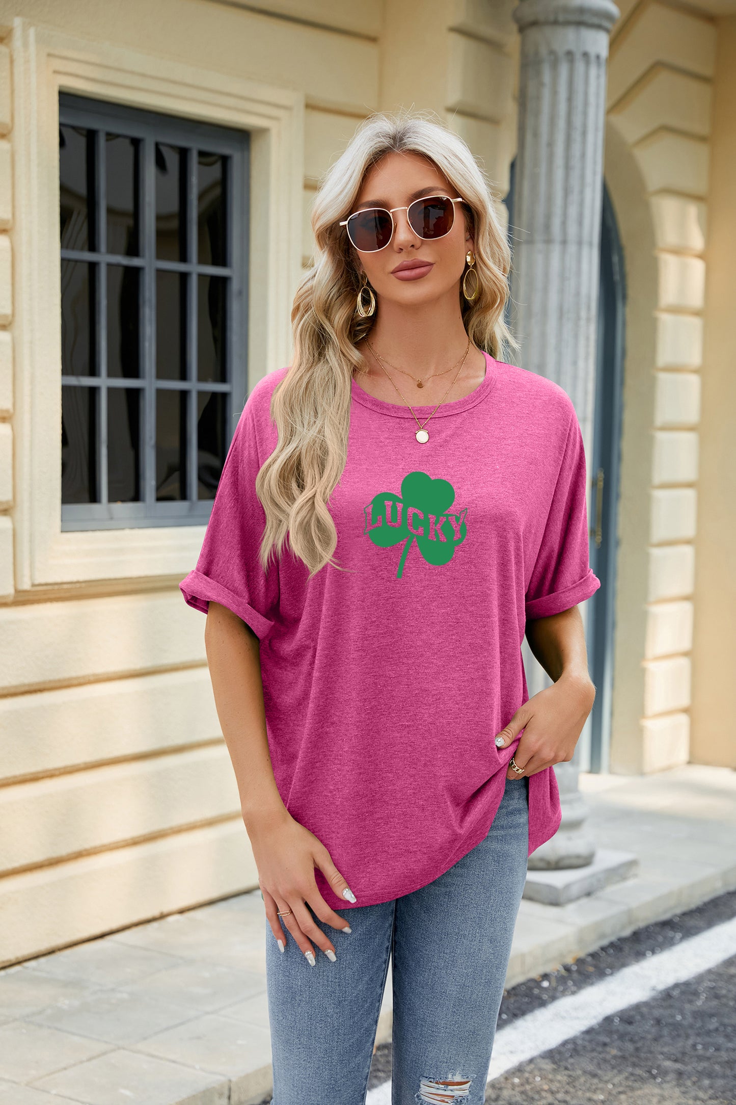 St Patrick’s Day Lucky Shamrock Graphic Tee