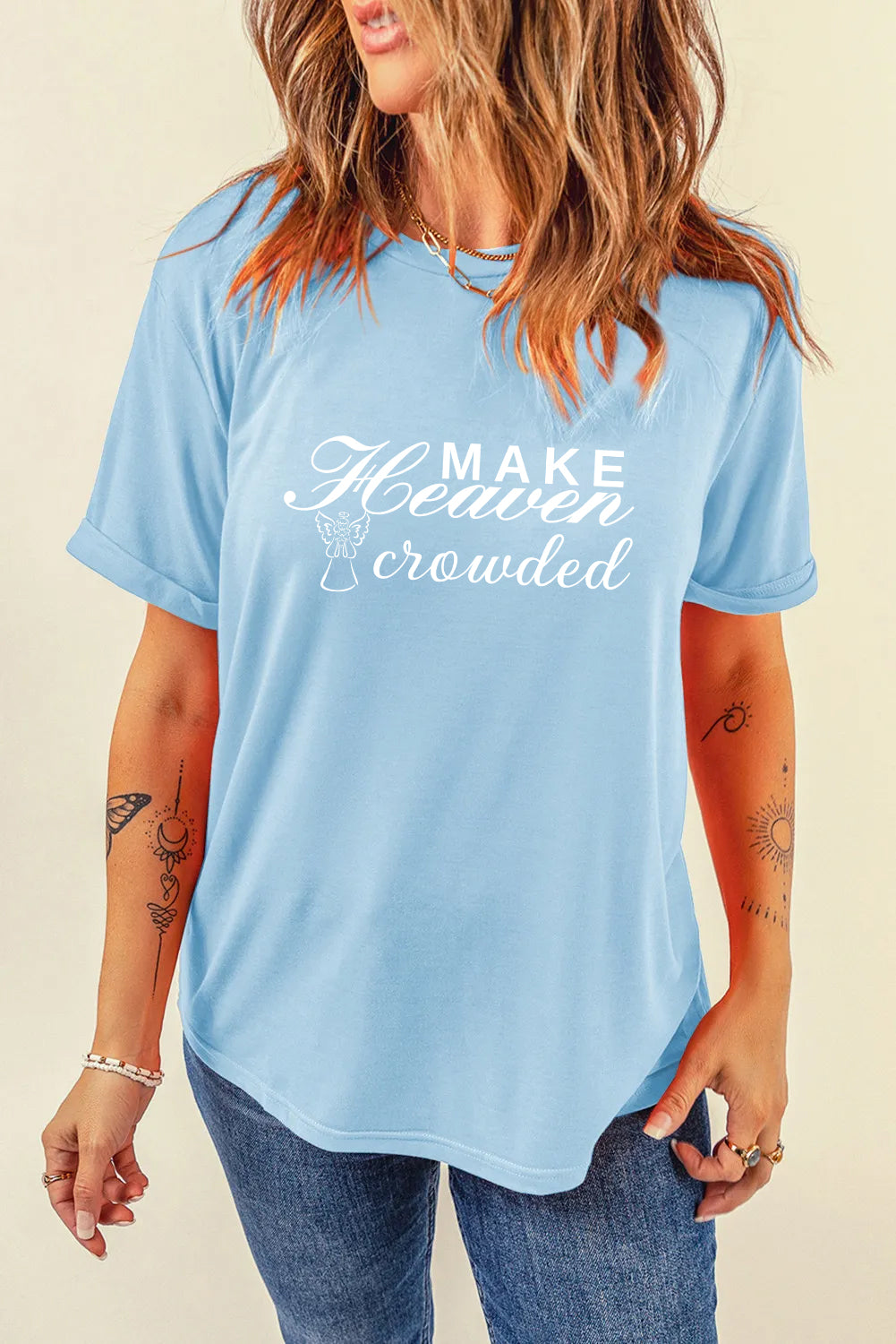 Easter Make Heaven Crowded Faith Graphic T Shirt