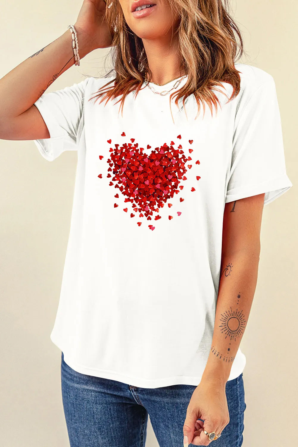 Valentine’s Day Red Heart Graphic Tee