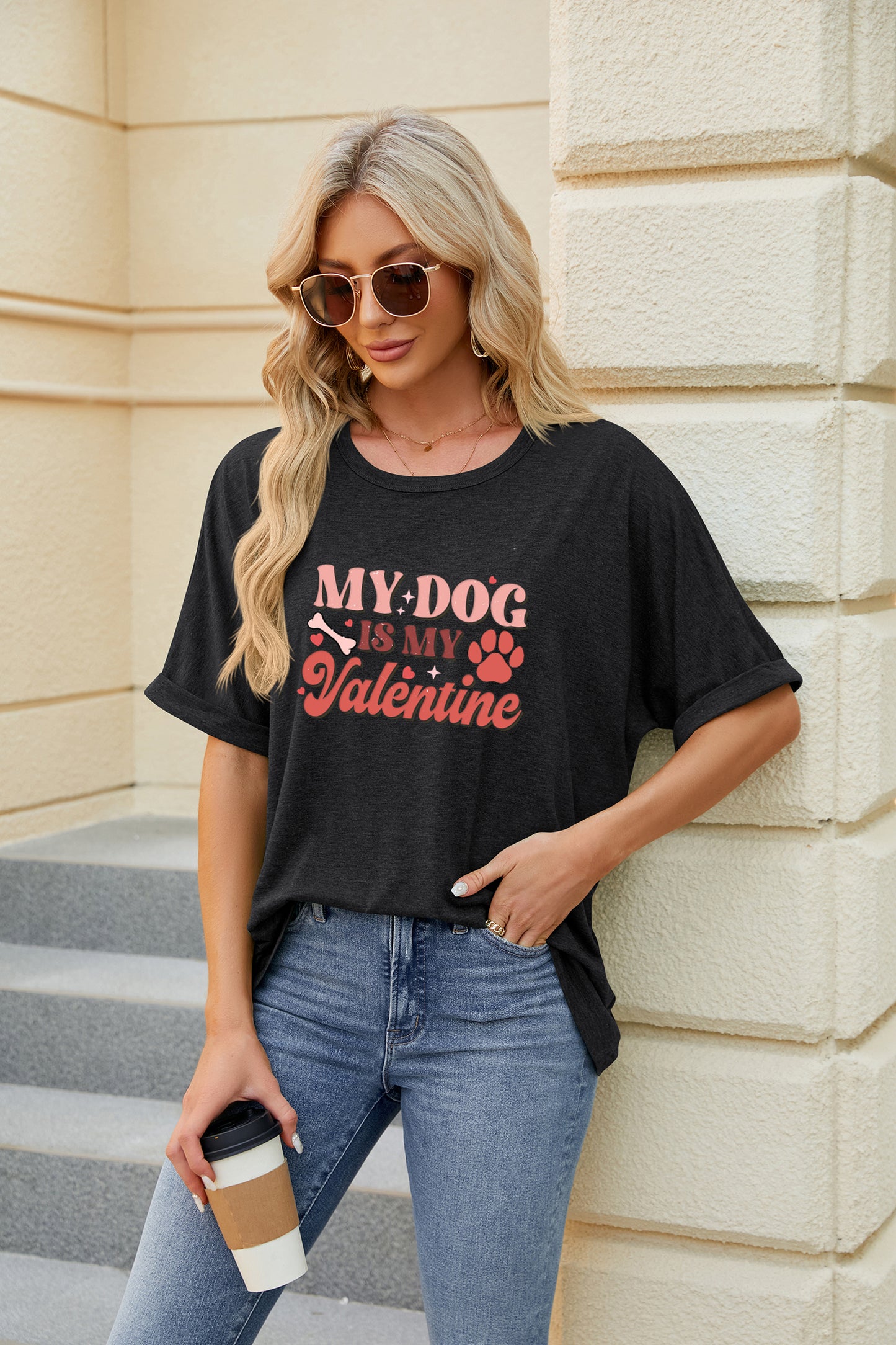 Valentine's Day Pet Lover Valentine Graphic T Shirt