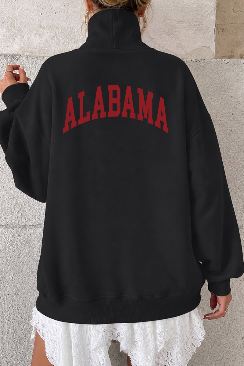 Game Day Sweatshirt Oversized Collegiate State Letter Pullover