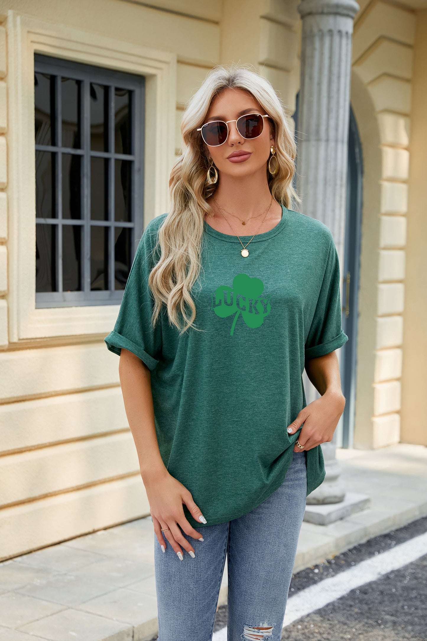 St Patrick’s Day Lucky Shamrock Graphic Tee