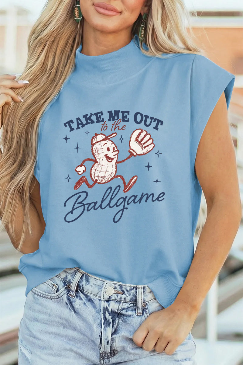 Baseball Graphic Polyester Tee Casual Boutique Game Day