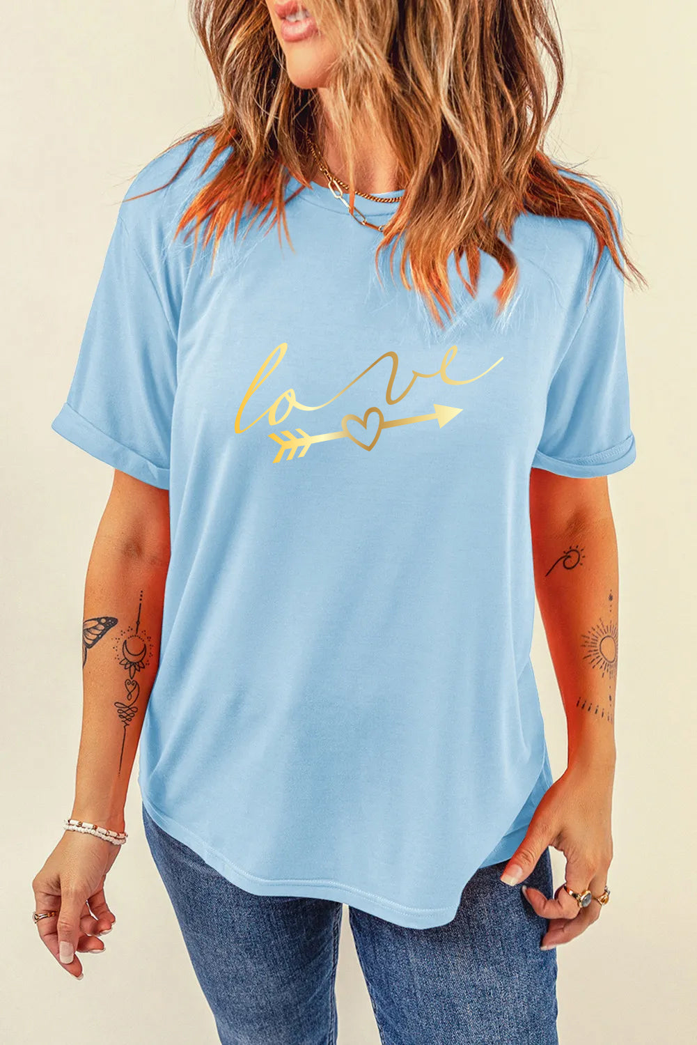 Valentine’s Day Love Arrow Script Graphic Tee