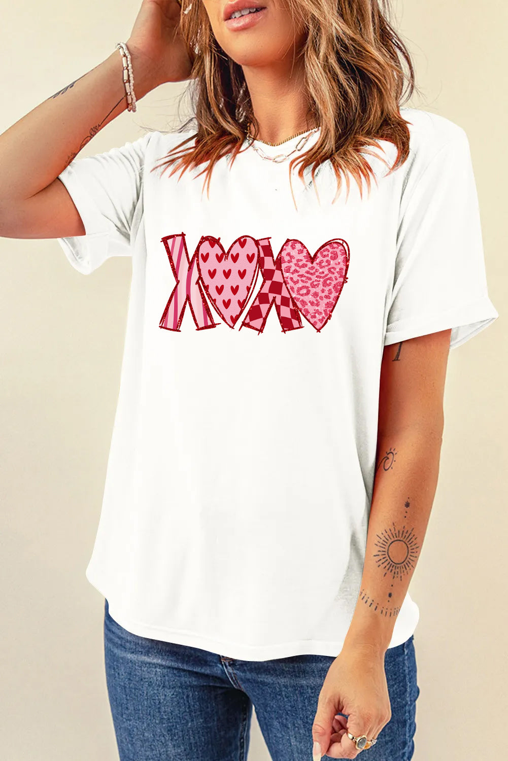 Valentine’s Day XOXO Heart Graphic Tee