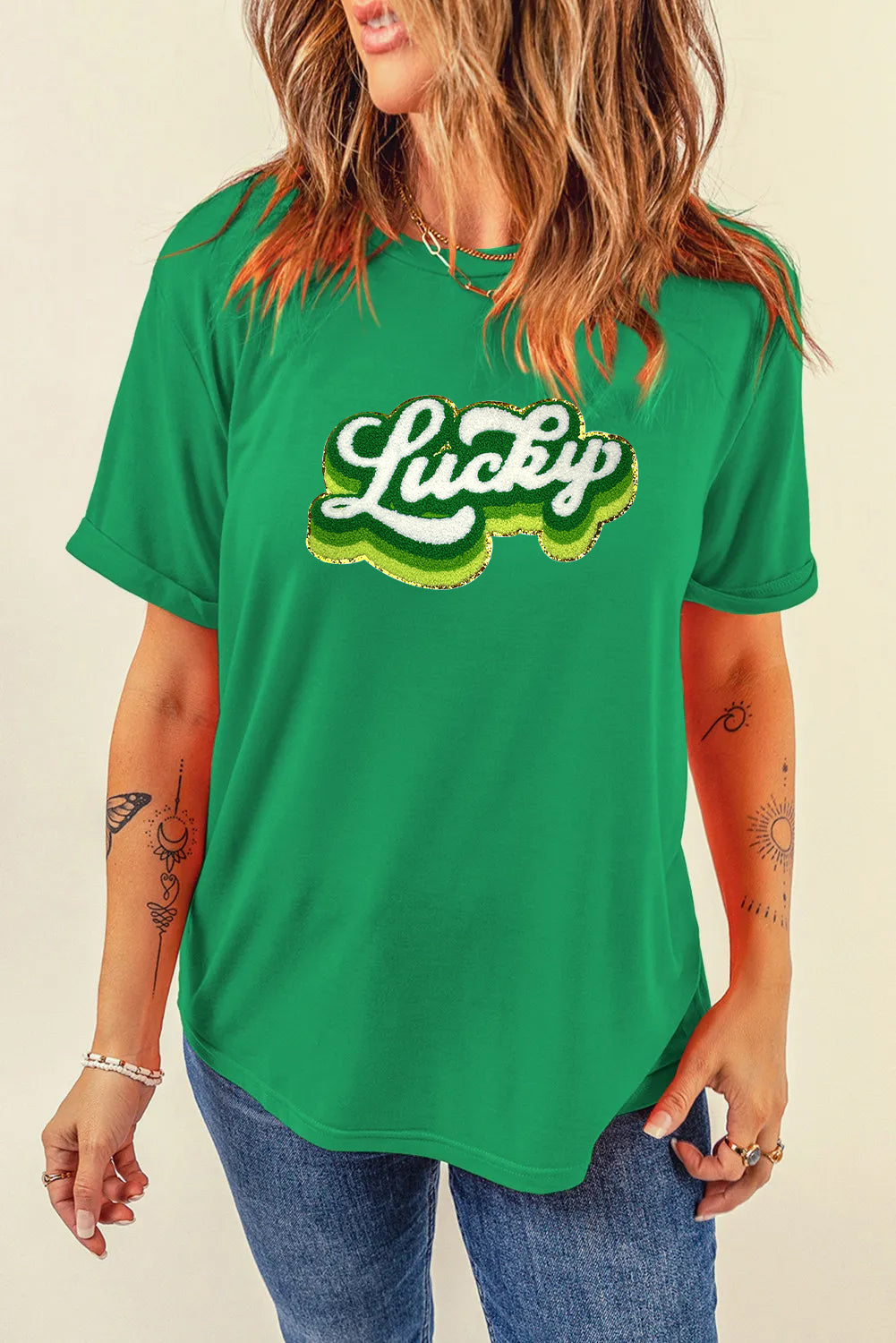Saint Patrick’s Day Lucky Graphic T Shirt for Women